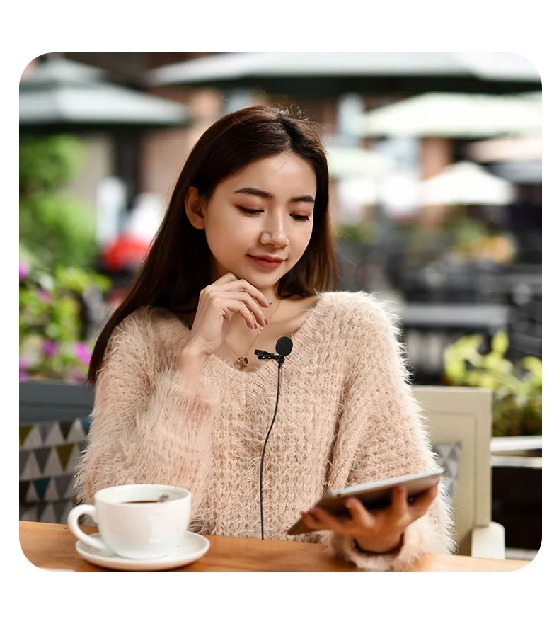 Mini Microphone for iPhone Lightning Type C 3.5mm Microfone for Samsung Huawei Xiaomi Lavalier Clip-on Recording Microfonoe