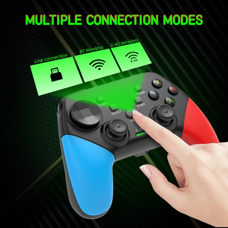 Mando inalámbrico Bluetooth para juegos de PC, Gamepad para Win10 11 PC, Steam Switch deck Yuzu Ryujinx, Joystick
