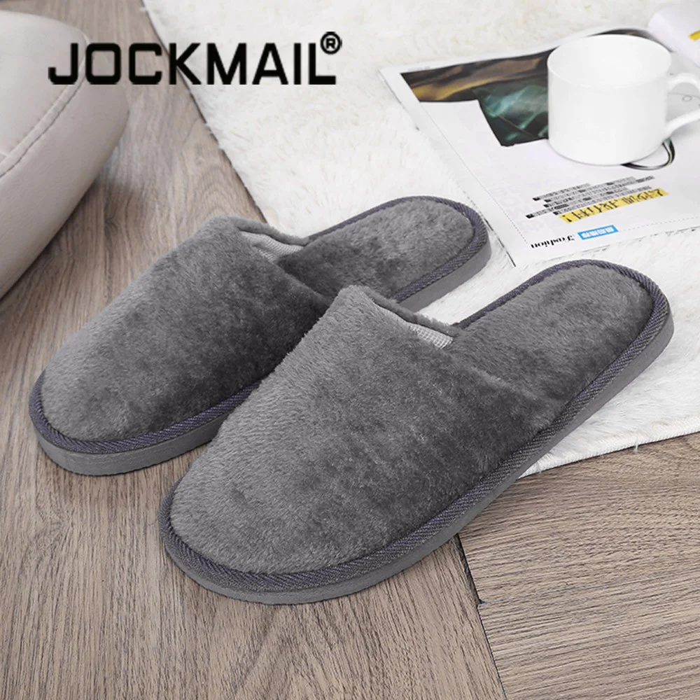 Zapatillas de invierno para hombre, zapatos cálidos de felpa para el hogar, suaves, antideslizantes, para dormitorio