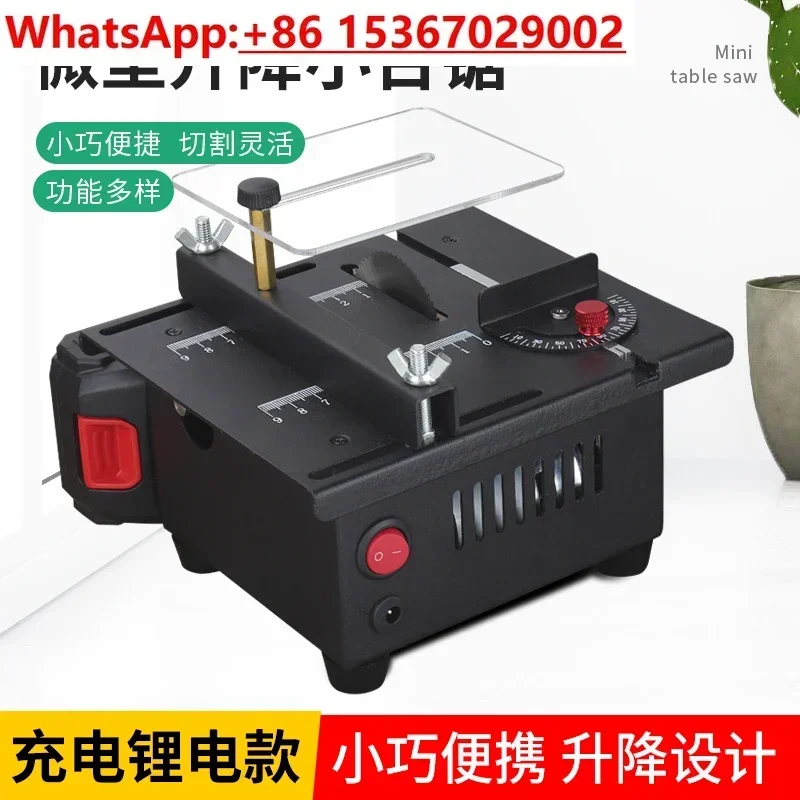 

Miniature desktop small table saw woodworking acrylic mini chainsaw model portable machine