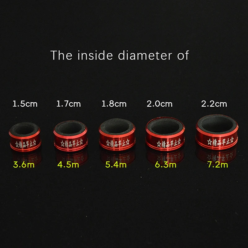 1pcs Aluminum Alloy Fishing Rod Anti-skid Stop Ring Pole Sleeve Metal Rod Clip O-shaped Ring Fishing Gear Accessories