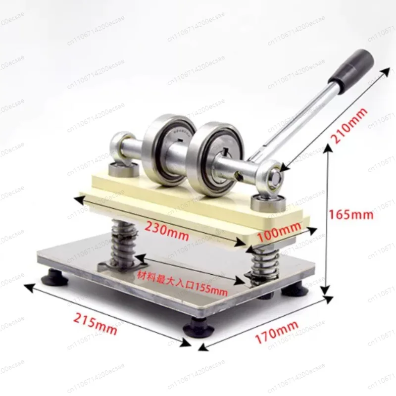 Double Wheel Hand Leather Cutting Machine Photo Paper PVC/EVA Sheet Cutter DIY Leather Die Cutting Machine Punching Manual Press