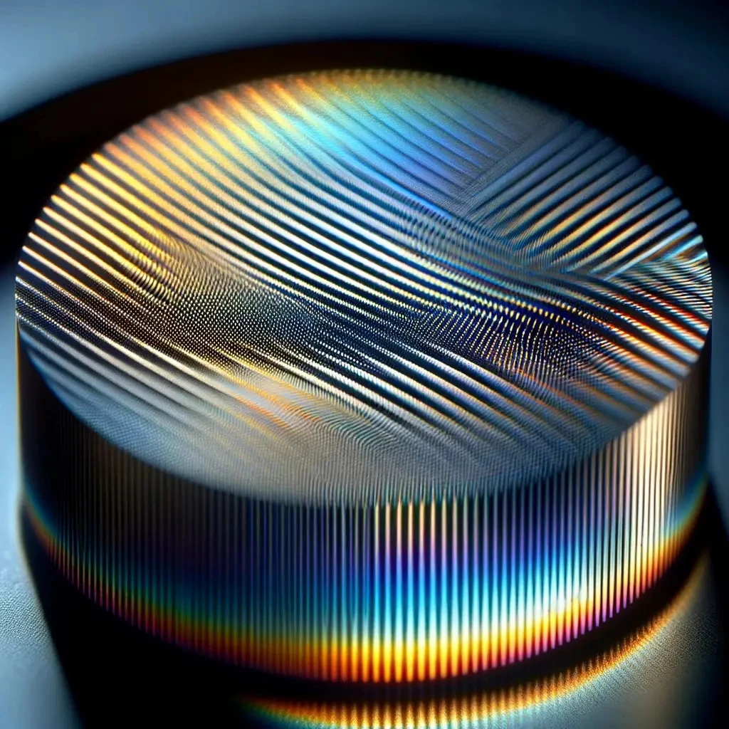 1800 Lines Per Millimeter Center Wavelength 750Nm Reflection Grating Flat Sheet Diffraction Grating Blazed Grating 25*25*6Mm