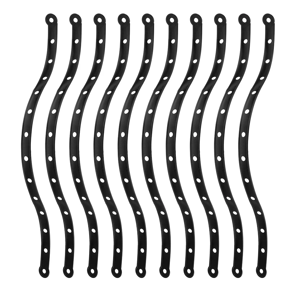 

20 Pcs Clothes Hangers Connection Strip Connecting Strips Clothing Display Wardrobe Hanging Black Closet Organizers