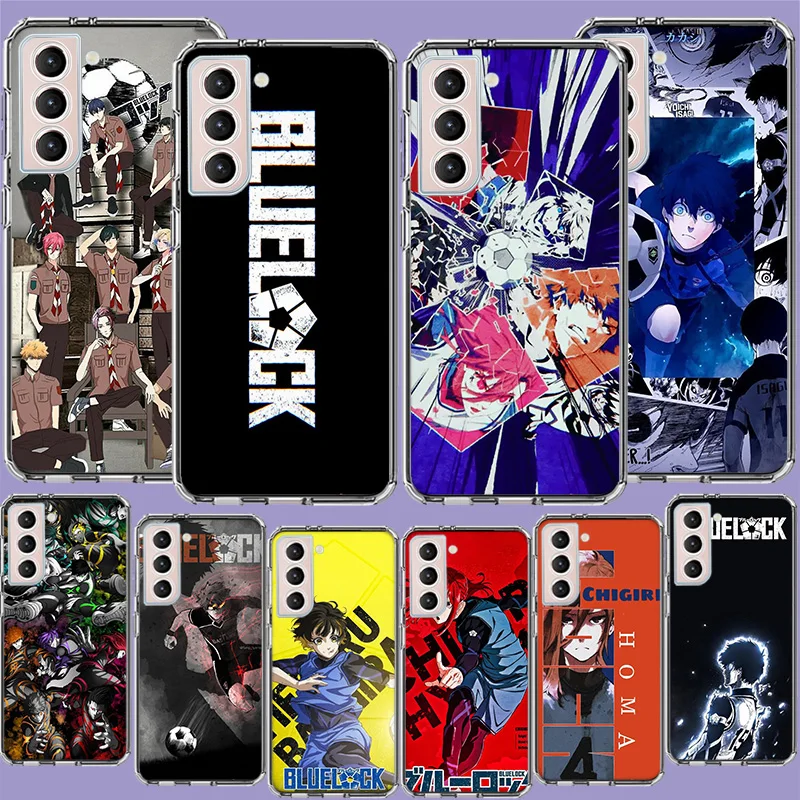 Anime Blue Lock Phone Case For Samsung A04S A15 A25 A35 A55 A05S Galaxy S25 S24 FE Note 20 Ultra 10 Lite 9 8 M12 M51 M30S M21 M5