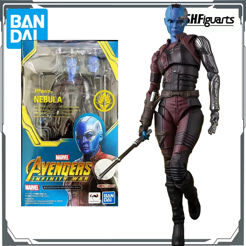 Oryginalne figurki akcji Bandai S.H.Figuarts Nebula i Gamora Anime Zabawki dla chłopców Prezent na Boże Narodzenie Kolekcjonerskie modele ozdoby