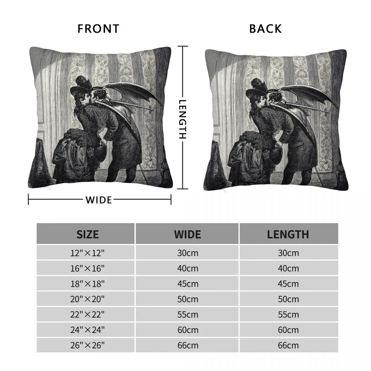 Max Ernst Vampire's Kiss Square Pillowcase Polyester Linen Velvet Pattern Zip Decorative Sofa Seater Cushion Case