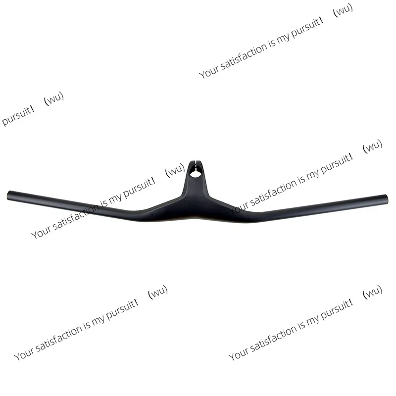 Carbon fiber mountain bike handle integrated straight handle horizontal full carbon wind breaking handle negative 17 degrees