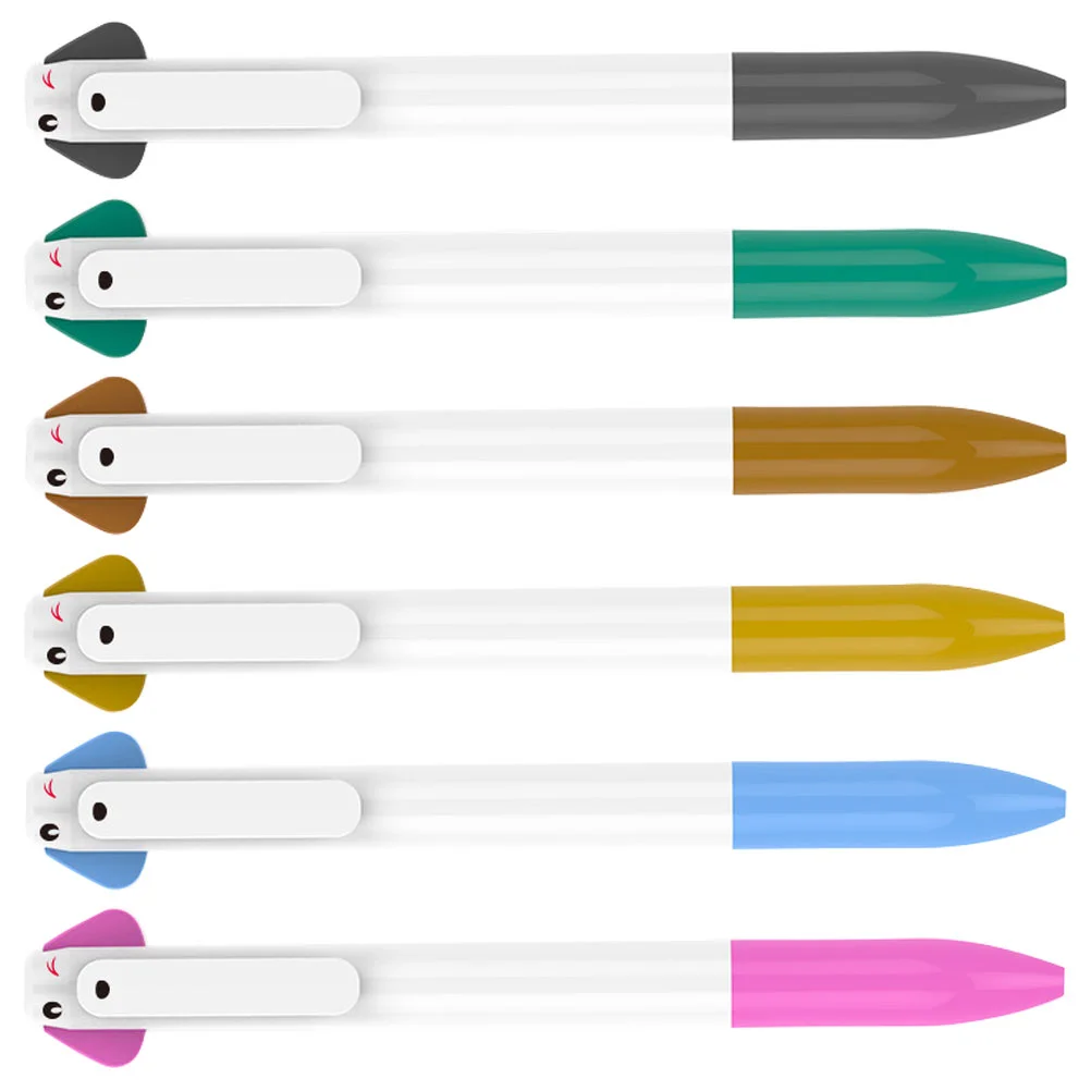 

6 Pcs Portable Ballpoint Pen Pens Fine Writing Creative Adorable Little Milk Dog Multifunction Office