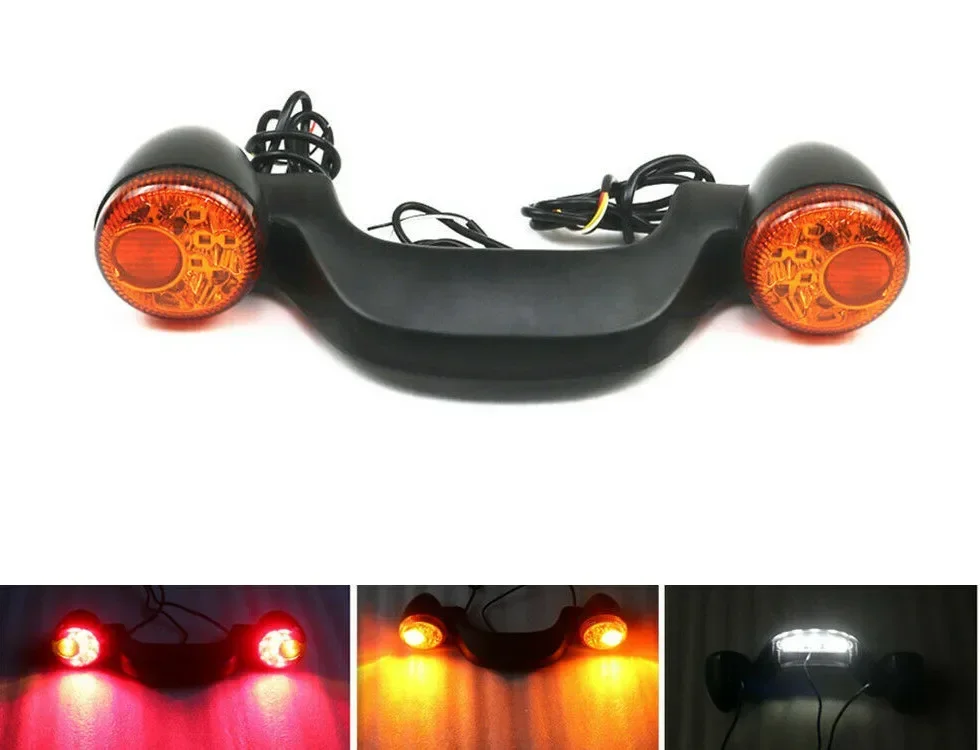 Motorcycle LED Rear Turn Signal Brake Light Bar For Harley Street Gilde Road Glide FLHX FLTRX FLHRXS FLTRU CVO Touring