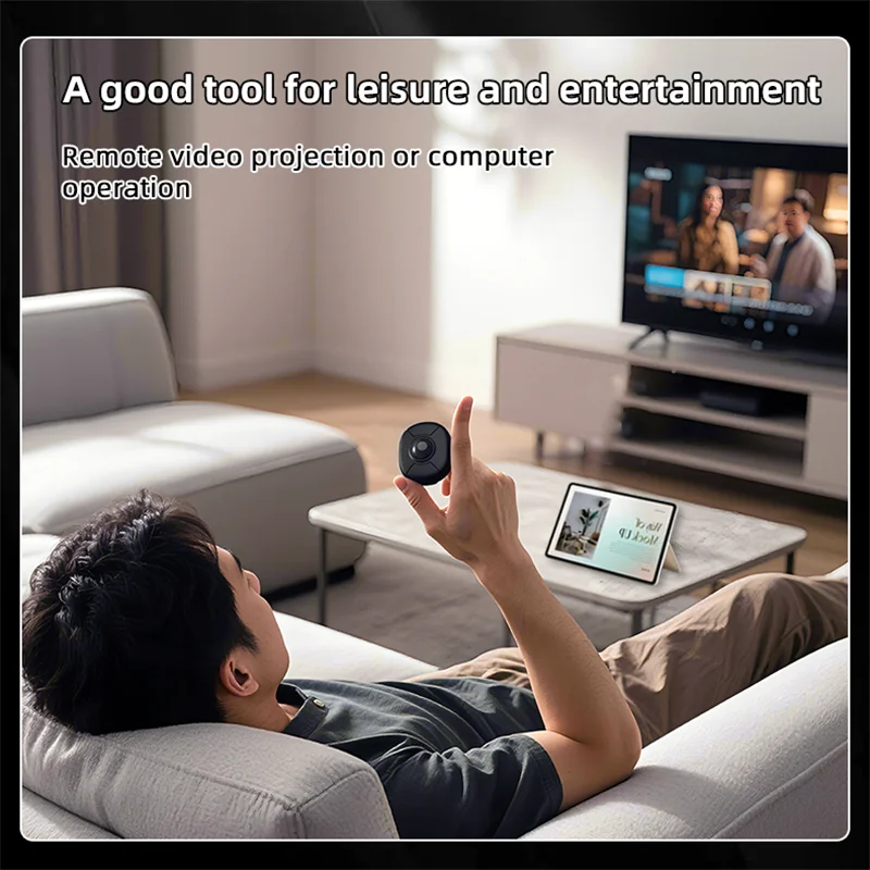 

Finger Trackball Mouse 2.4G Bluetooth Dual-mode Light Weight Rechargeable Remote Photo Capture Watch Video Speech Lazy Ring Mice