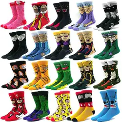 2023 Funny Socks Hot Selling High Quality Anime Socks Men's Women's Funny Socks Personality Fashion Men's Socks Cartoon Socks