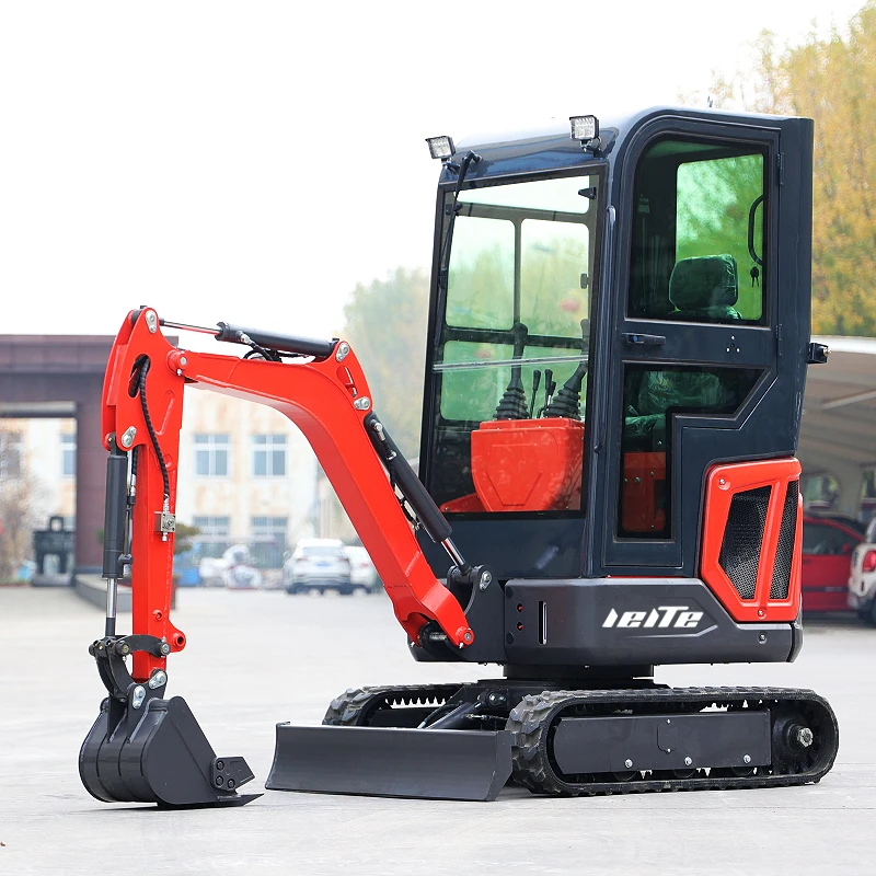 Mini escavatore cingolato per uso agricolo e da giardino prezzo di fabbrica piccolo escavatore da 1.6 tonnellate con Micro Bagger multifunzionale per cabina personalizzato