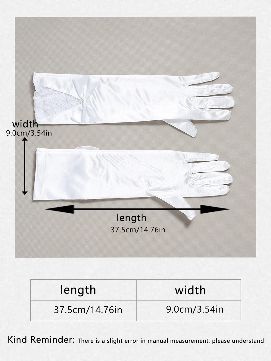 Gants de mariage à nœud blanc pour femmes, Gants pour patients, Nobles, MMobescale, Convient pour la fête de Rh