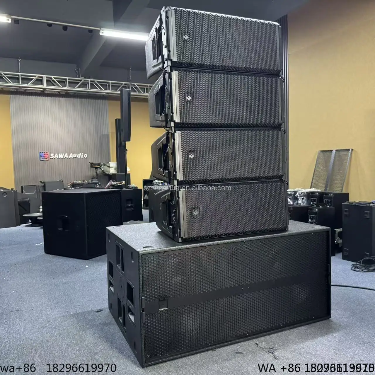 

Dual 10 Inch Pro Sound Active Two-way Line Array Speakers Powered Sound System Active Line Array