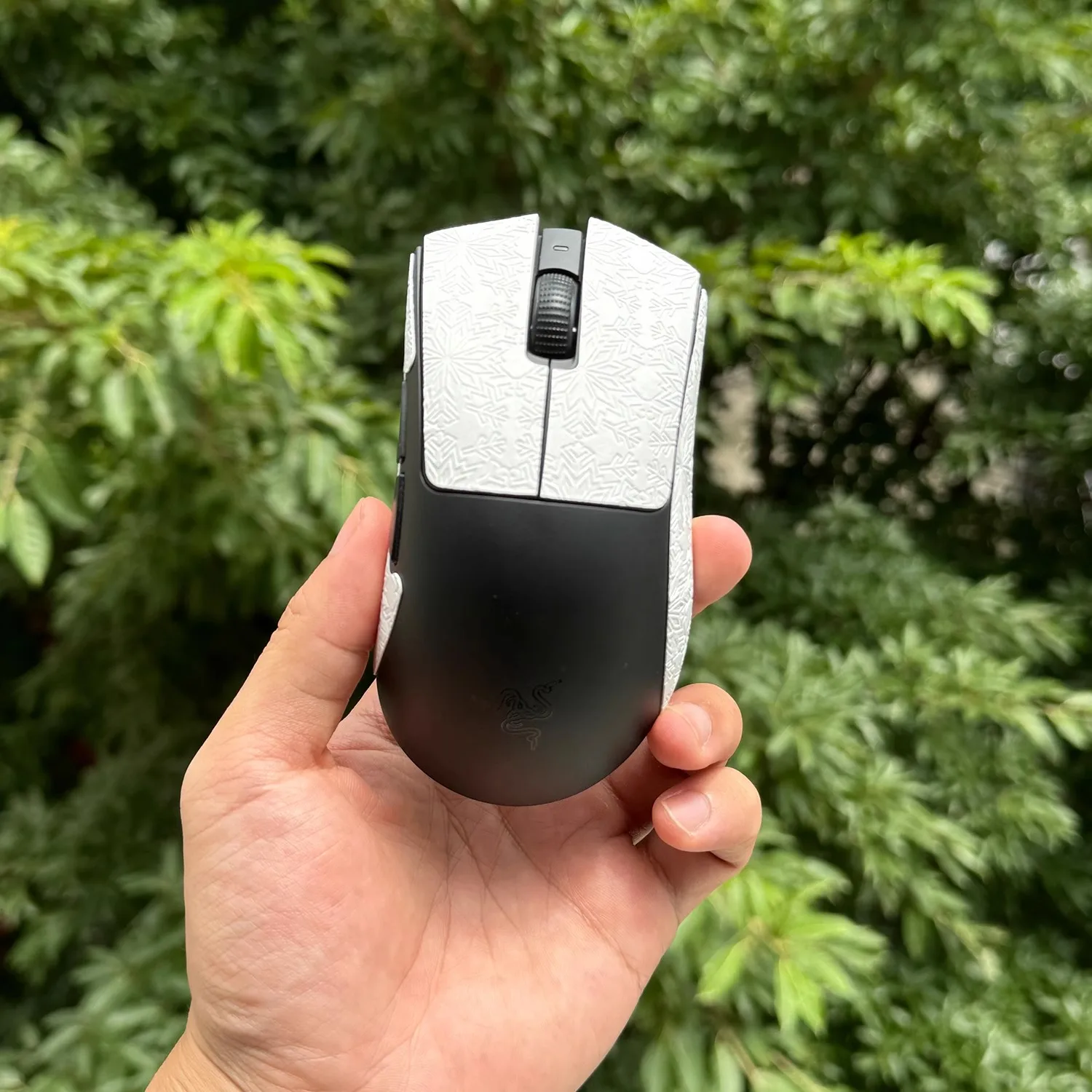 1 Set Ultraglide Mouse Anti Slip Sticker For Razer Deathadder V3 Hyperspeed Non-Slip Anti Sweat Tape Ultrathin Snowflake Lizard