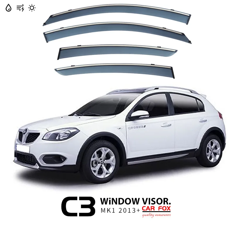 Pare-soleil de fenêtre de voiture, déflecteurs de pluie et de vent, accessoires pour Brilliance C3 Cross 2023+