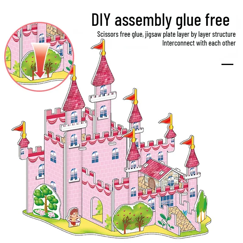 3D Children's Puzzle Early Education Educational Toys Advanced Building Block Baby Kindergarten EPS+Paper Toys Educational Toys