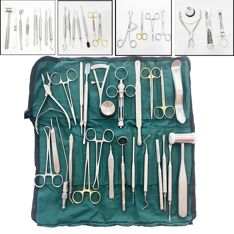 Dental Implant Tools 26 Pcs/set  Basic Instrument Set Dental Implant Surgery Kit Dentist Surgical Tools Dental Supplies