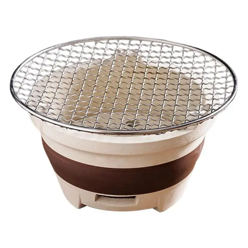 Poêle à charbon de bois polyvalent, poêle à argile facile à utiliser, détachable pour jardin d'arrière-cour, four à charbon, gril, outils de Barbecue