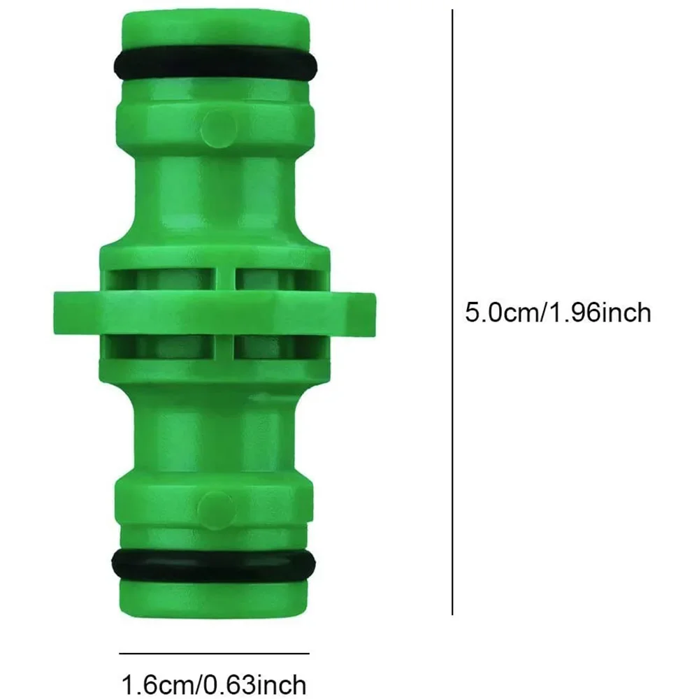 1/2" End Double Male ABS Quick Connector Garden Hose Joint Adapter Extender Set Easy Connect Watering Pipe Tube Garden Water Sys