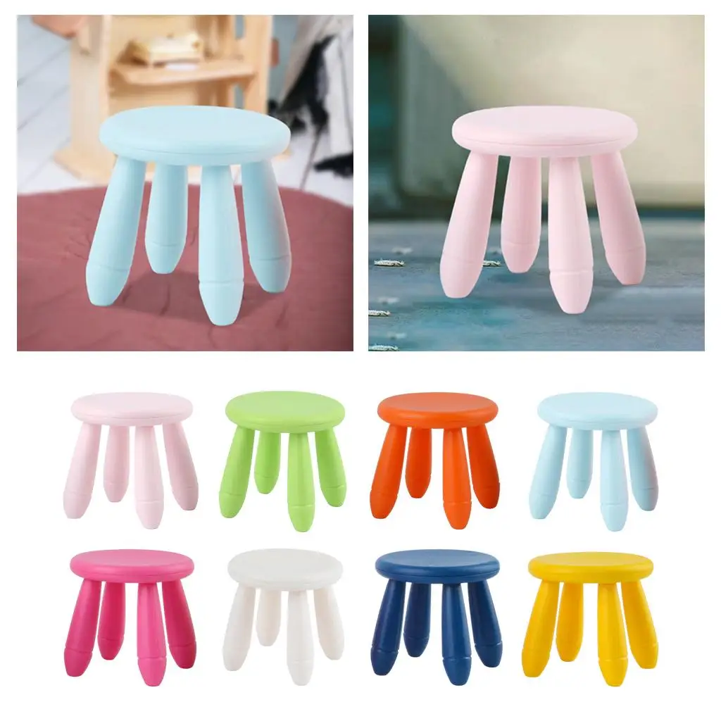 Simulação pequena cadeira fezes móveis em miniatura bancos redondos cadeira brinquedos