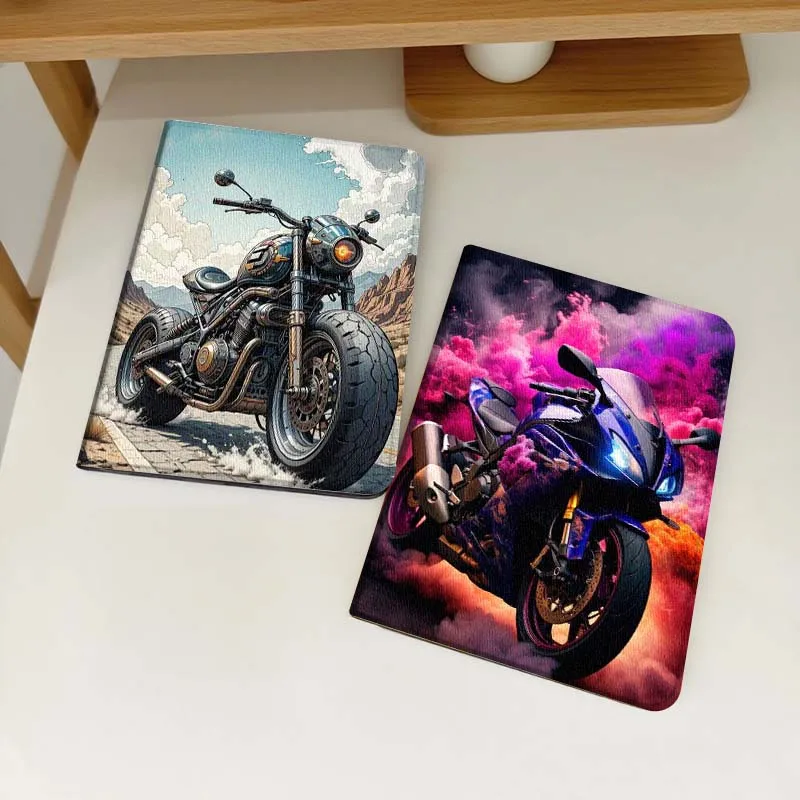 

Vintage Motorcycle Desert Road For Samsung Galaxy Tab S6 S8 S9 S10 Lite FE 10.4 11 Inch 2022 2024 Tablet Case