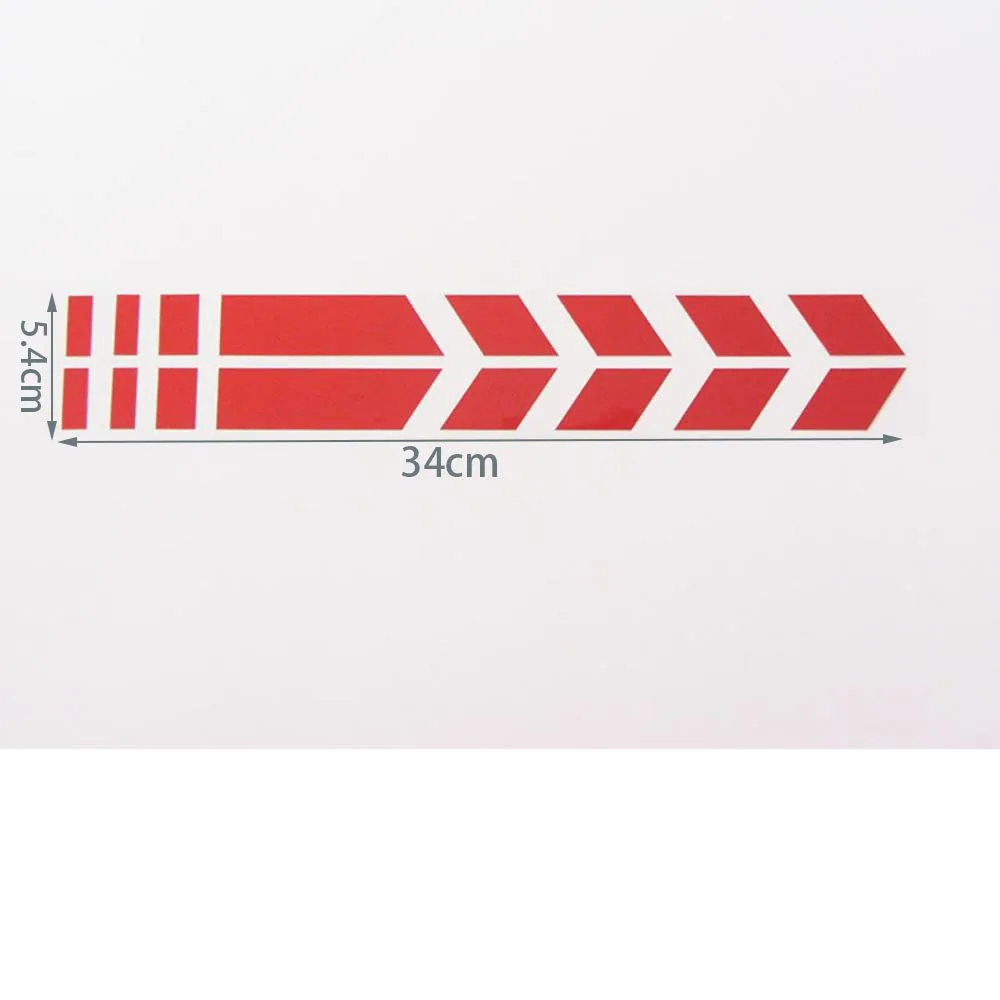 Motorcycle Fender Stickers Scooter Refit Decals Striped Reflective Stickers Decorative Waterproof Stickers Safety Warning Tape