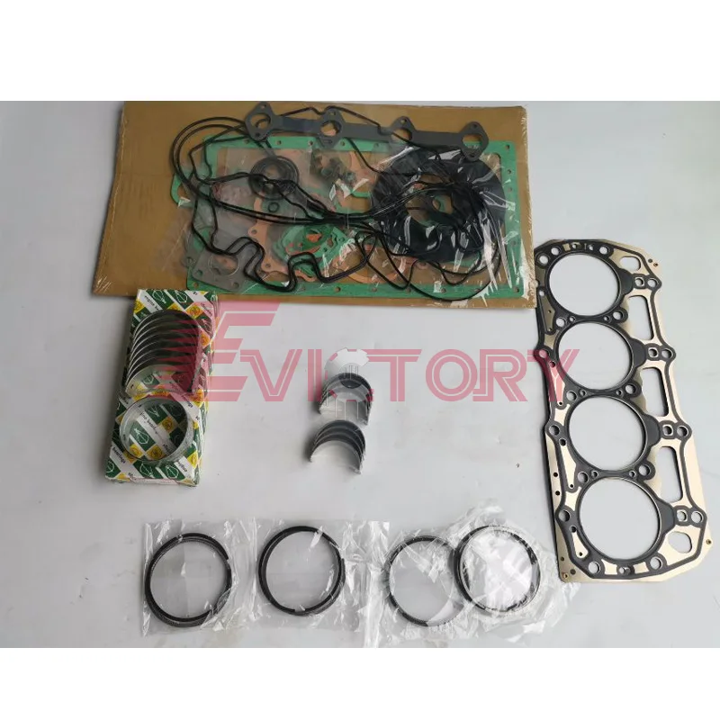 

For SHIBAURA N844L-T N844LT N844-T N844 rebuild kit Piston ring head gasket bearing