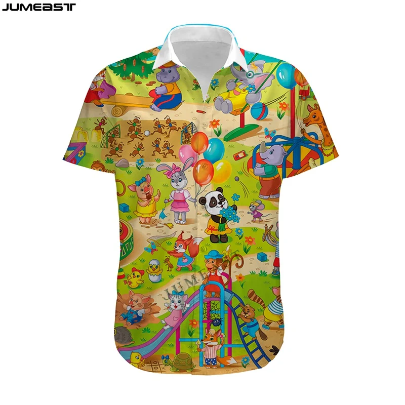 

Jumeast Men Women 3D T-Shirt Oversized Male Female Cartoon Animal Cow Farm Streetwear Plus Short Sleeve T Shirt Hawaii Tops Tees