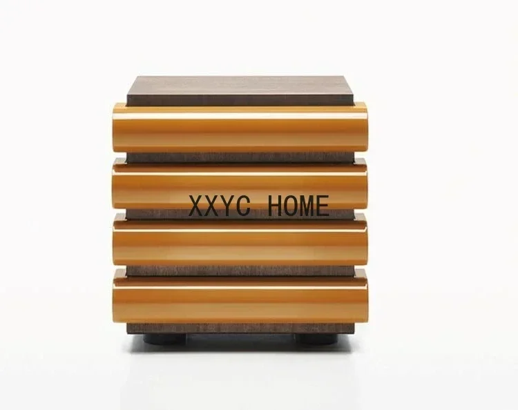 TAO Bedroom Solid Wood Two-Drawer Cabinet Multi-Functional Child Storage Locker Drawer Side Cabinet