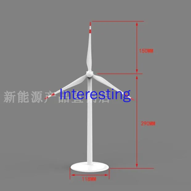 Wind Turbine Solar Fan Can Hand Dial the Wind Blade to Rotate the Model Desk Home Decoration Decoration Gift