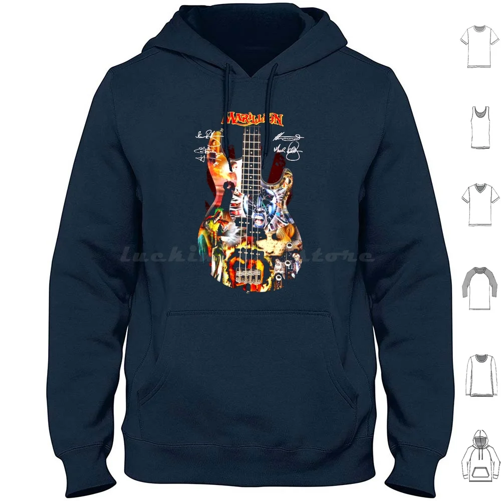 Marillion Guitar Signatures Classic Hoodies Long Sleeve Marillion Guitar Signatures