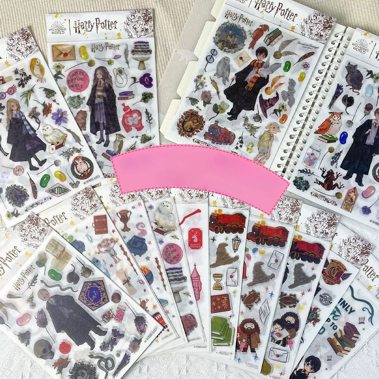 Harries Potters Peripheral Sticker 6pcs/set Hogwarts College Magic Boys Hermione Malfoy Ron Anime Figure Cartoon Sticker Toys