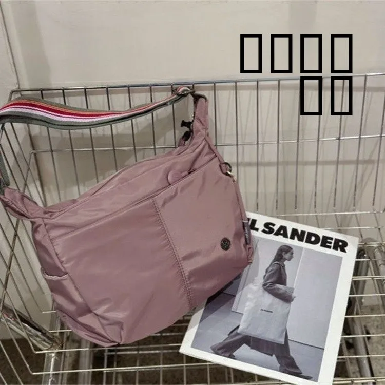 

BoBo Женская легкая водонепроницаемая нейлоновая сумка на одно плечо, повседневная универсальная сумка через плечо для поездок на работу и ежедневного использования