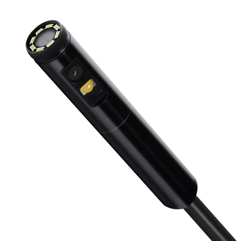 Dual lens endoscope camera 16.4 feet serpentine cable USB for car inspection tool