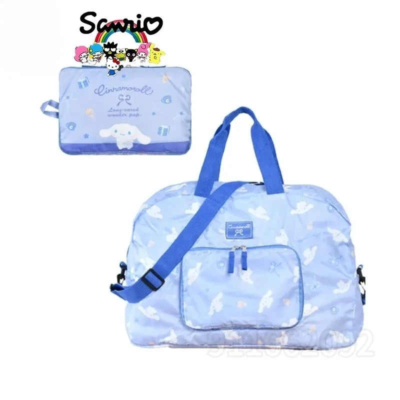  Hello Kitty New Portable Travel Handbag Luxury Brand Fashion Women's Travel Bag Cartoon Cute Travel Storage Luggage Bag