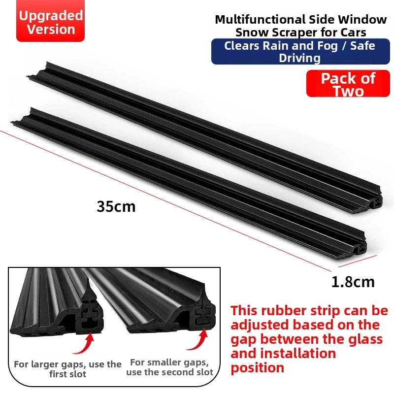 Car For Side Window Wiper Blade Flexible Adjustable Rain Scraper with Soft Rubber for Clear View Fits 98 Percent Cars