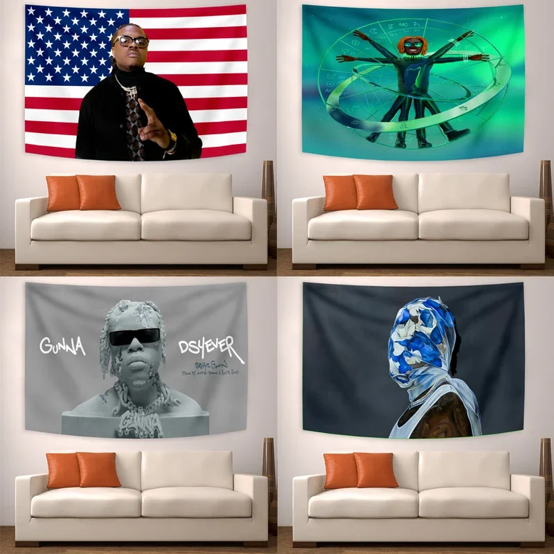 Gunnas Hip Hop Music Tapestry 3x5 Ft Art Poster For Room Decor Wall Flag Pop Art Home Decoration College Outdoor,Parties Gift #