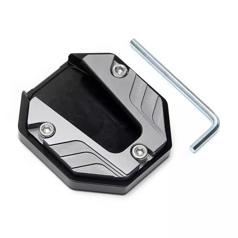 Extender Foot Side Stand Scooter Motorbike Accessories Extension Foot Pad Support Plate Aluminum Alloy Motorcycle Bike Kickstand