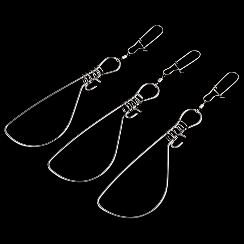 Clips mosquetón de pesca acero inoxidable para gran juego - imagen 3
