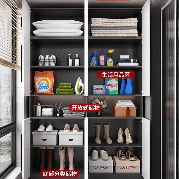 bay window cabinet balcony locker water drying storage locker against the wall large capacity shoe cabinet sundry cabinet
