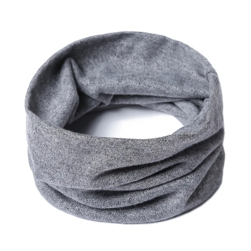 2024 Solid uomo donna fazzoletto da collo in maglia morbida autunno inverno maschera per il viso calda moda elastico collo alto anello sciarpa accessori