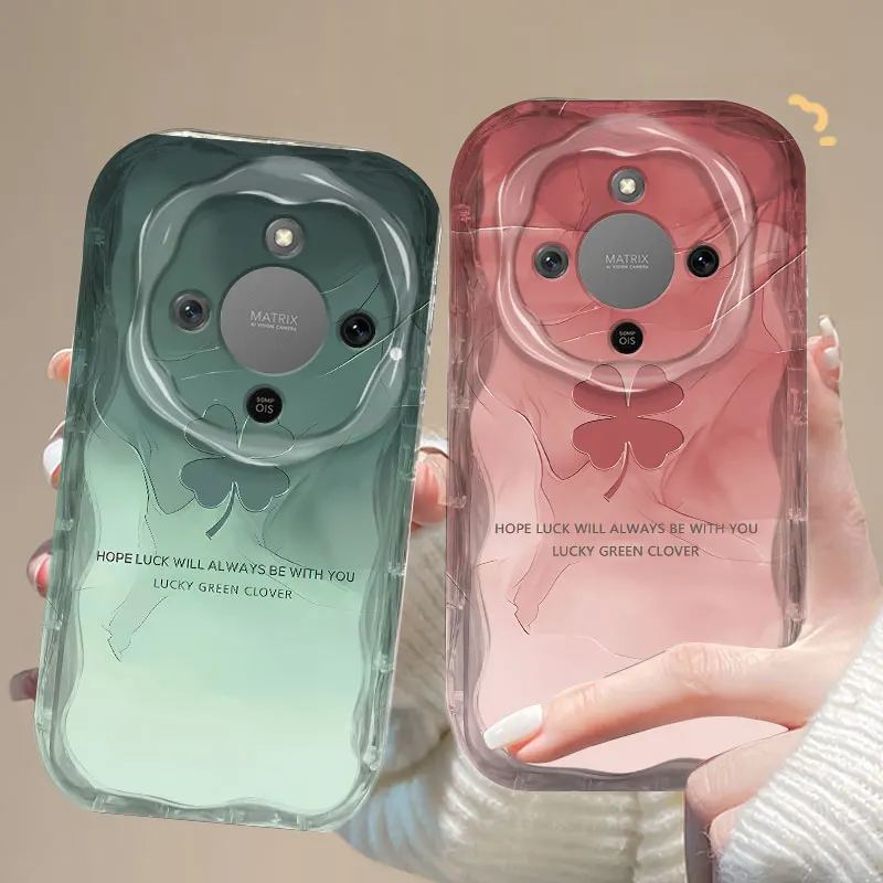 柔軟な TPU ケース Honor X9d 耐衝撃花柄保護バックカバー Fundas