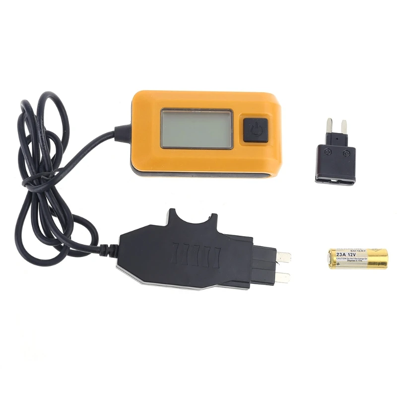 Practical AE150 Digital Auto Fuses Tester 0.01A~19.99A 12V 23A Plastic LCD Display Automotive Repair Tool High Accuracy