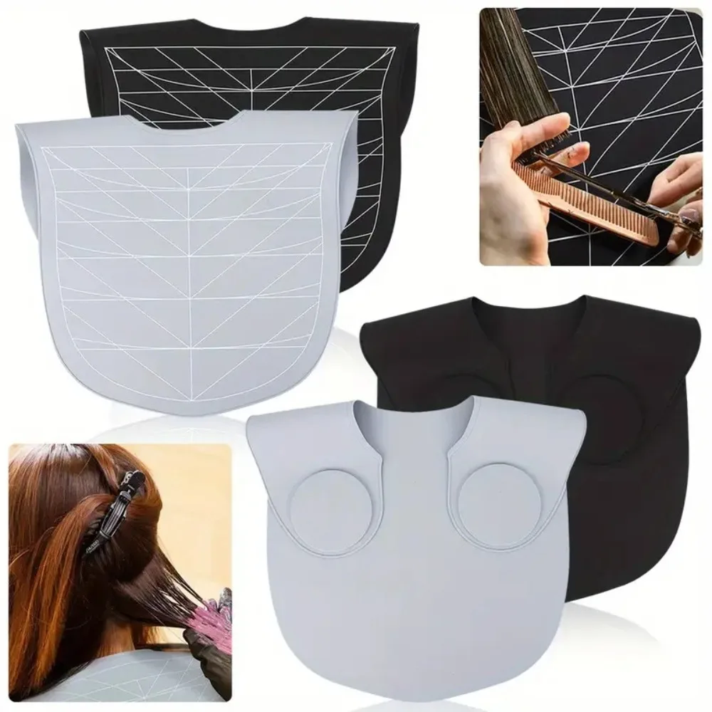 

Waterproof Stylist Cutting Cape Silicone Hairdressing Hair Dyeing Shawl Reusable Haircut Cloak Neck Collar Wrap Cover Salon