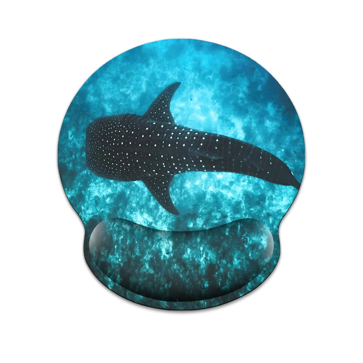 Whales in the Underwater World Wrist Mouse Pad Ergonomic Soft Anti-Slip Wrist Rest Support Mat Computer Mouse Pad For Office  PC