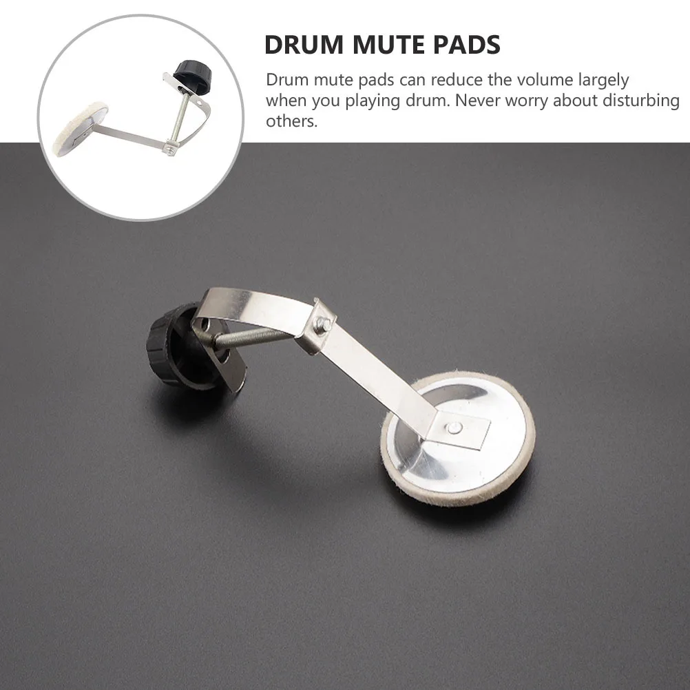 

1Set Professional Drum Kit Mute Pad Noise Reduction Device for Snare Bass Drum Mute Mat Accessory Parts Sound Dampening