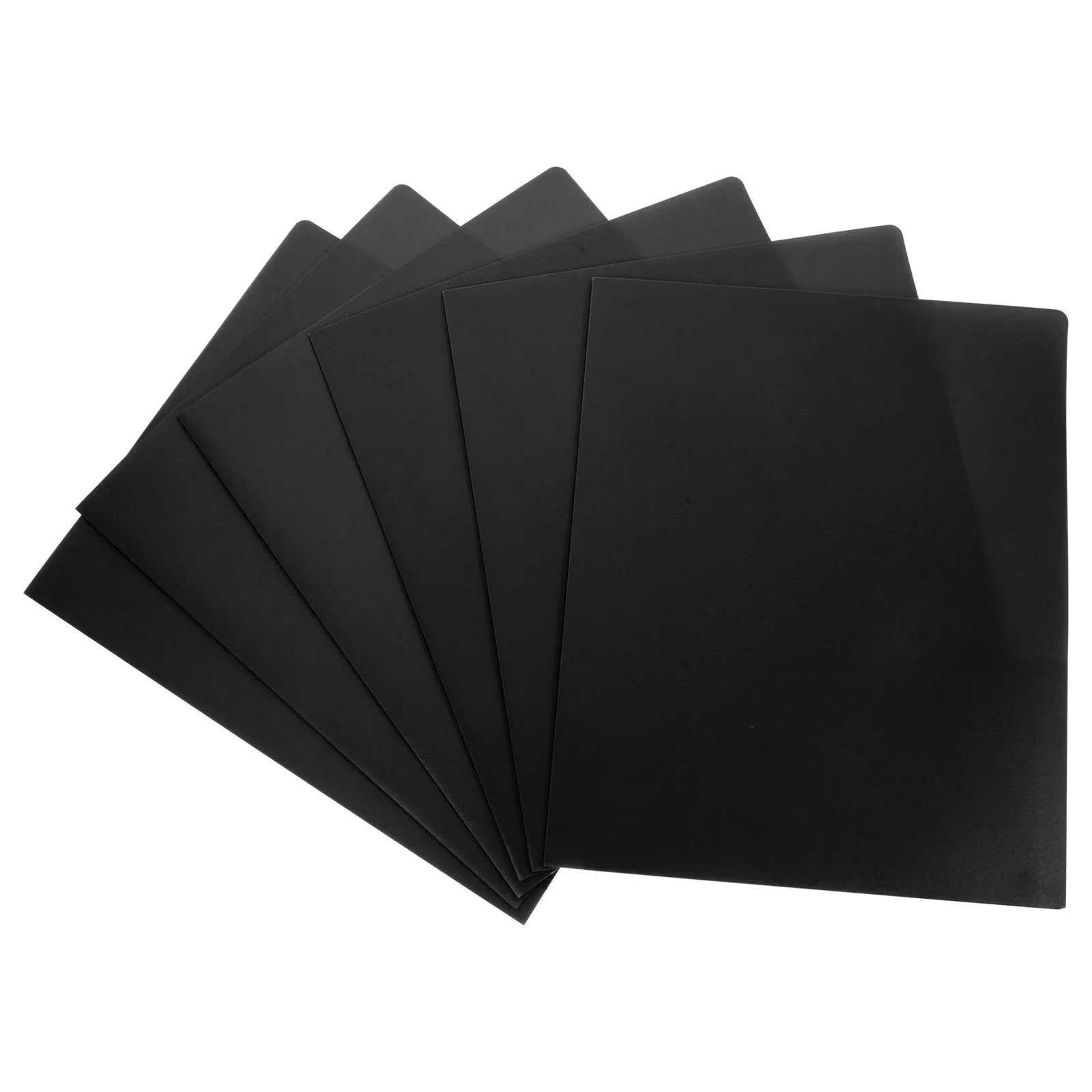 

6Pcs A4 Folders Plastic Two Pocket Folders School Supplies College Business Document Protection Folder with Pockets