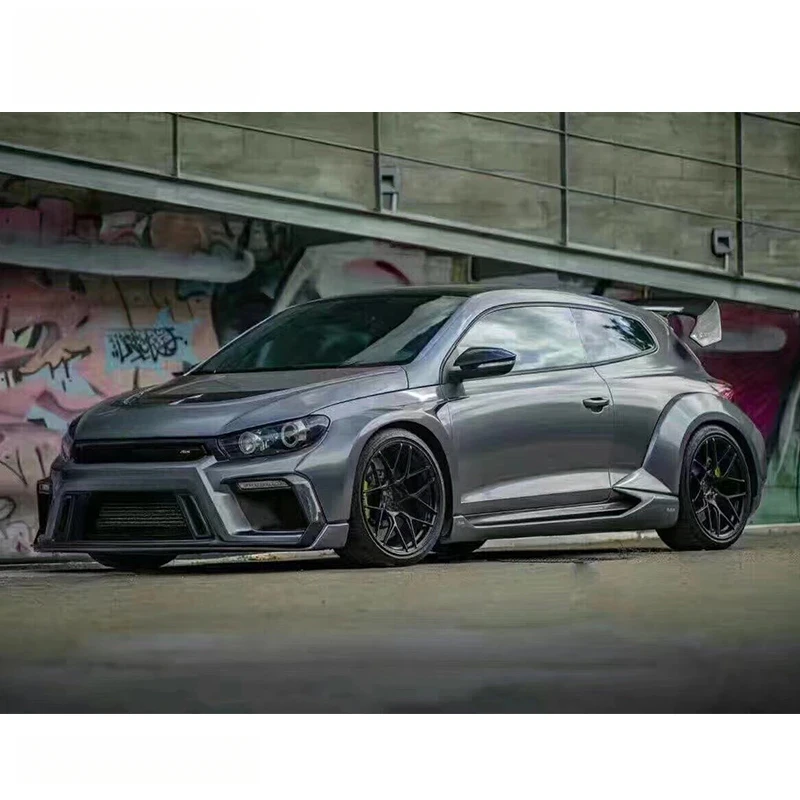 Premium Aspec Style Wide Body Kit, Carbon Fiber or Fiberglass Components Fits Scirocco 2013-2017